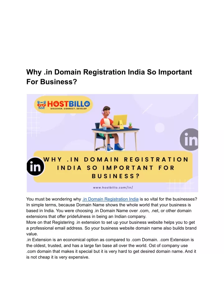 why in domain registration india so important