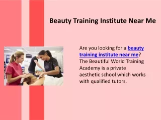 Beauty Training Institute Near Me