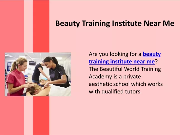 beauty training institute near me