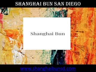 shanghai bun san diego