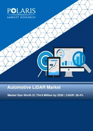 Automotive LiDAR Market Size Worth 1,734.8 Million by 2030 | CAGR: 26.4%