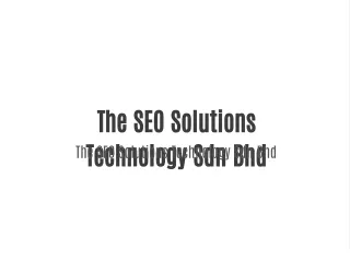 The SEO Solutions Technology Sdn Bhd