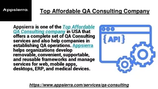 top affordable qa consulting company