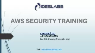 AWS Security Training - IDESTRAINING
