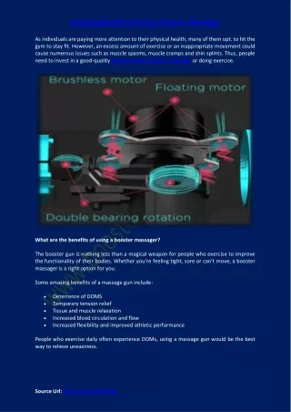 amazing benefits of using a booster massager