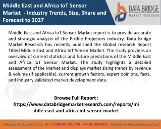 middle east and africa iot sensor market industry