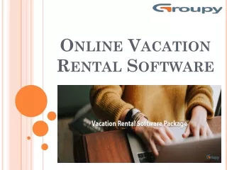 Online Vacation Rental Software