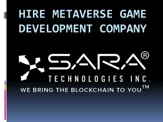 Hire Metaverse Game Development Company