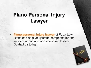 Plano Personal Injury Lawyer