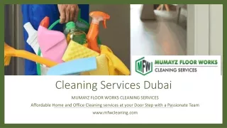 Cleaning Services Dubai​