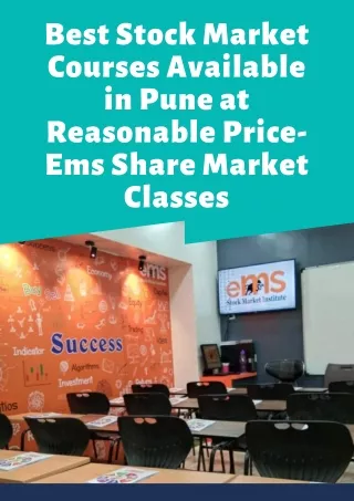 Best Stock Market Courses Available in Pune at Reasonable Price- Ems Share Market Classes
