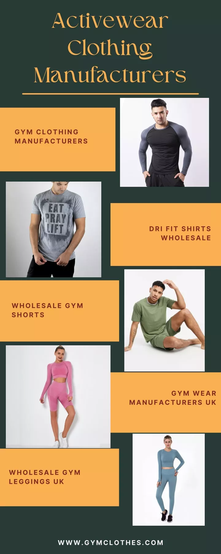 activewear clothing manufacturers