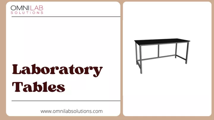 laboratory tables