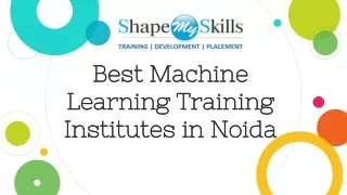 best machine learning training institutes in noida