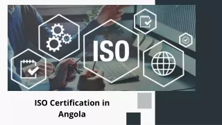 Types of ISO Certification in Angola