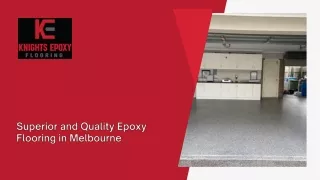 Superior and Quality Epoxy Flooring in Melbourne