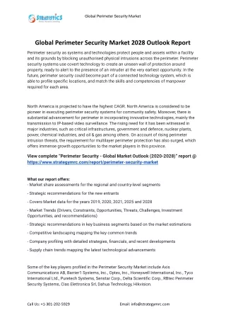global perimeter security market