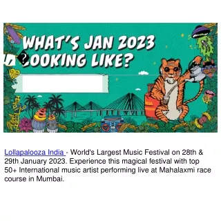 Lollapalooza India