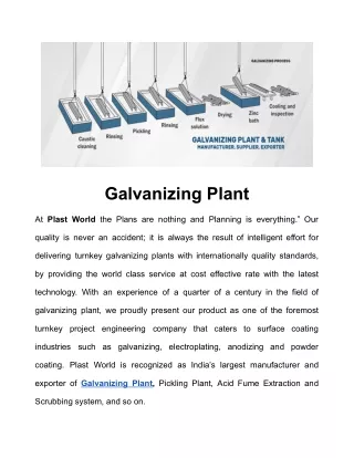 galvanizing plant