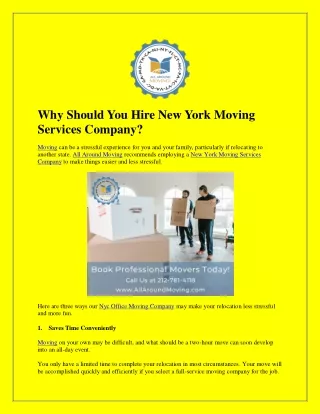 New York Moving Services Company allaroundmoving.com