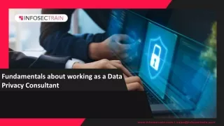 fundamentals about working as a data privacy
