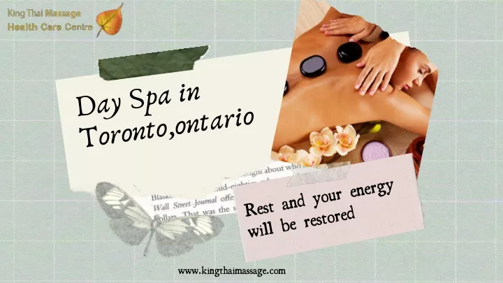 Day Spa In Toronto Ontario N 