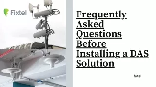 frequently asked questions before installing