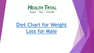Diet Chart for Weight Loss for Male