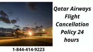 1-844-414-9223 Qatar Airways Flight Cancellation Policy 24hrs