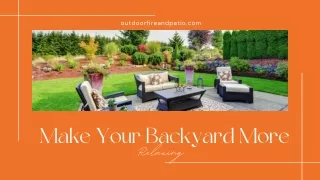 Make Your Backyard More Relaxing