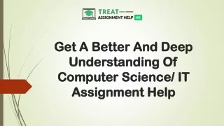 Get A Better And Deep Understanding Of Computer Science IT Assignment Help