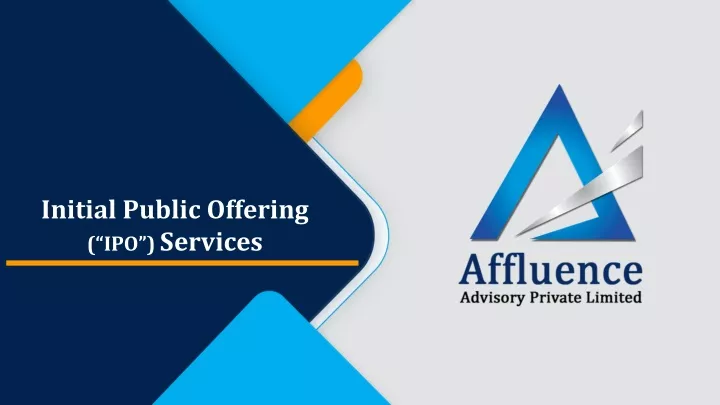 initial public offering ipo services