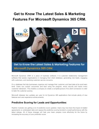 get to know the latest sales marketing features