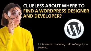 clueless about where to find a wordpress designer