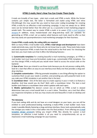 html e mails here s how you can create them easily