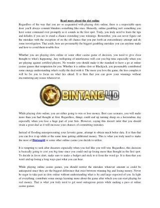 read more about the slot online
