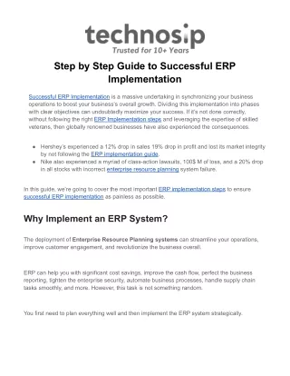 step by step guide to successful