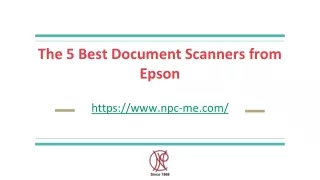 The 5 Best Document Scanners from Epson