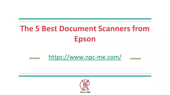 the 5 best document scanners from epson
