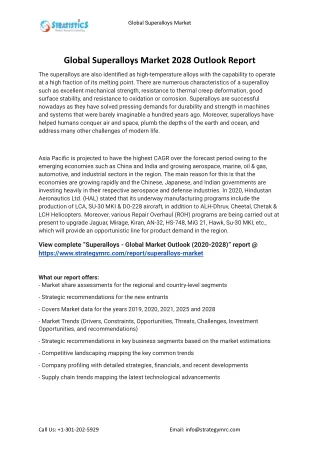 global superalloys market