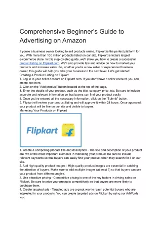 Comprehensive Beginner's Guide to Advertising on Amazon