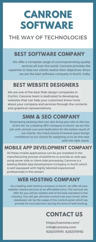 Canrone software the ecommerce website design company in India