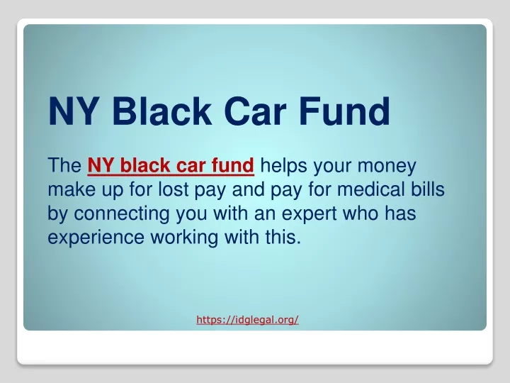 ny black car fund