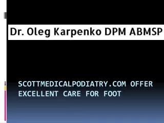 Excellent Care For Foot