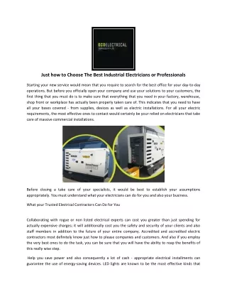 Electric Vehicle chargers Clayton | Eco Electrical Services