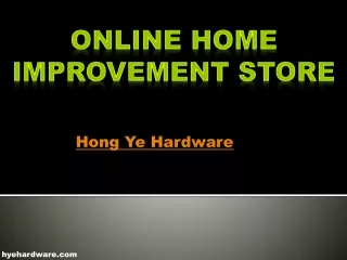 Online Home Improvement Store