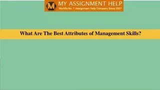 What Are The Best Attributes of Management Skills?