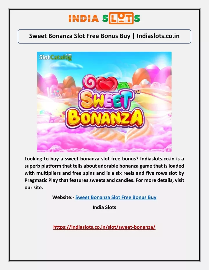 sweet bonanza slot free bonus buy indiaslots co in