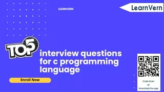 Top 5 interview questions for c programming language