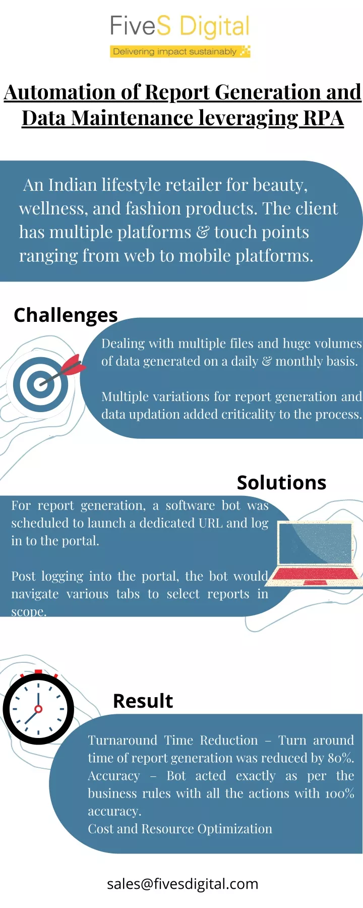 automation of report generation and data